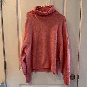 H&M Rose Pink Turtleneck Sweater